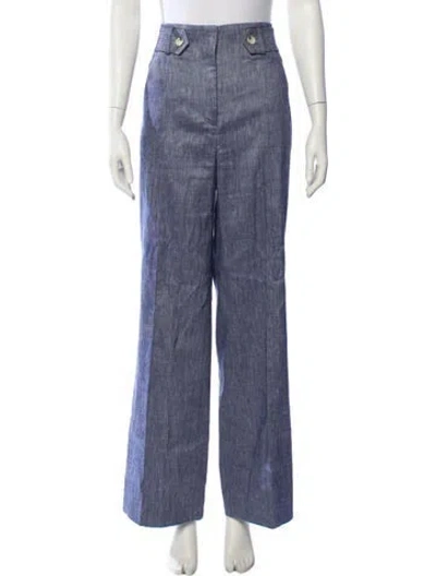 Pre-owned Veronica Beard Wide Leg Pants In Blue