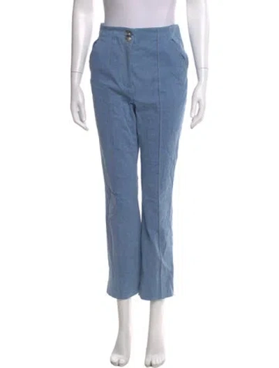 Pre-owned Veronica Beard Wide Leg Pants In Blue