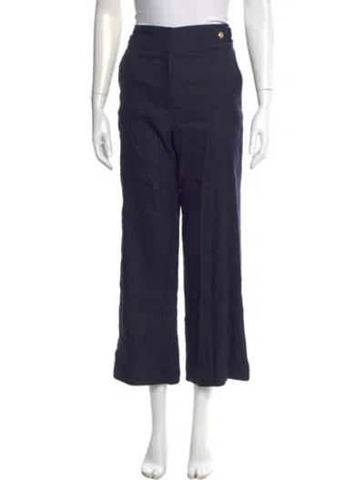 Pre-owned Veronica Beard Wide Leg Pants In Blue