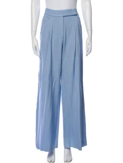 Pre-owned Veronica Beard Wide Leg Pants In Blue