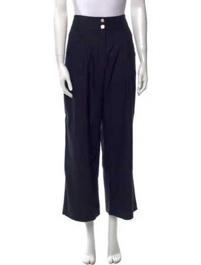 Pre-owned Veronica Beard Wide Leg Pants In Blue