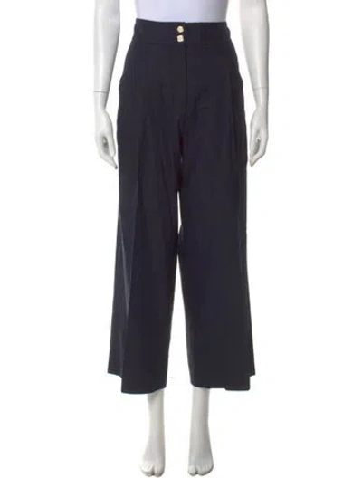 Pre-owned Veronica Beard Wide Leg Pants In Blue