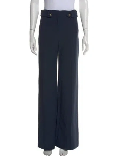 Pre-owned Veronica Beard Wide Leg Pants In Blue
