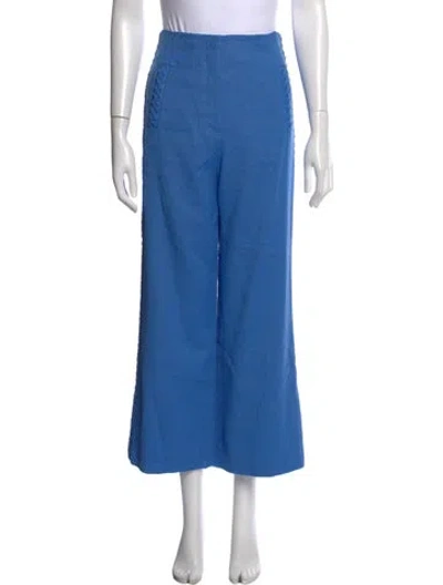 Pre-owned Veronica Beard Wide Leg Pants In Blue