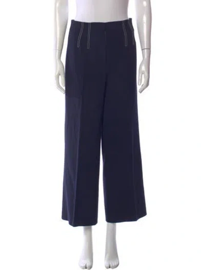 Pre-owned Veronica Beard Wide Leg Pants In Blue