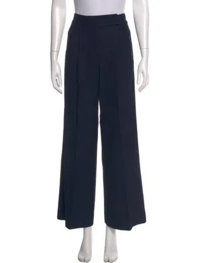 Pre-owned Veronica Beard Wide Leg Pants In Blue