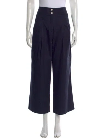 Pre-owned Veronica Beard Wide Leg Pants In Blue