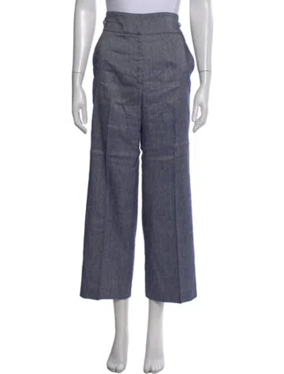 Pre-owned Veronica Beard Wide Leg Pants In Blue