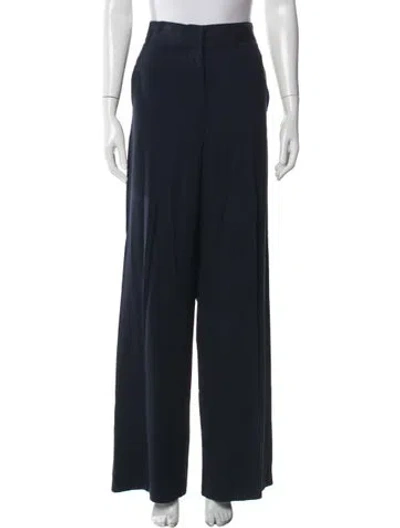 Pre-owned Veronica Beard Wide Leg Pants In Blue