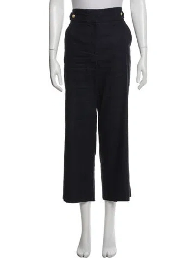 Pre-owned Veronica Beard Wide Leg Pants In Blue