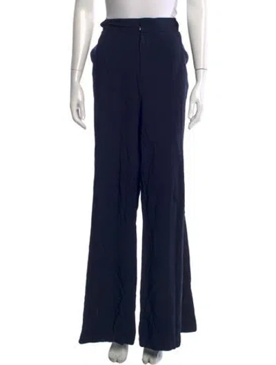 Pre-owned Veronica Beard Wide Leg Pants In Blue