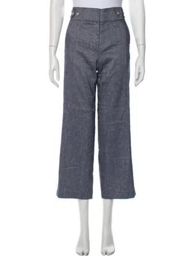 Pre-owned Veronica Beard Wide Leg Pants In Blue