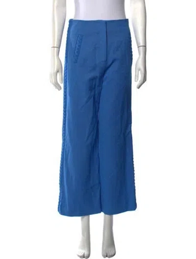 Pre-owned Veronica Beard Wide Leg Pants In Blue