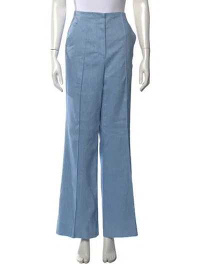 Pre-owned Veronica Beard Wide Leg Pants In Blue