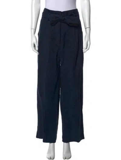 Pre-owned Veronica Beard Wide Leg Pants In Blue