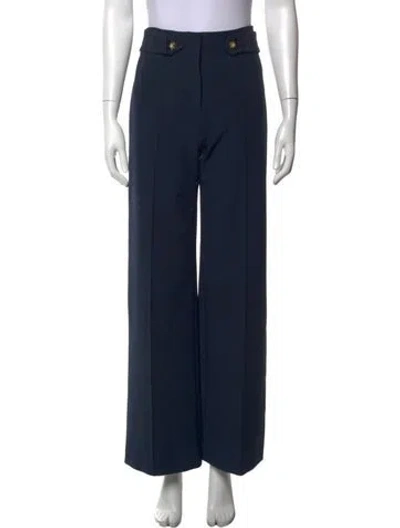 Pre-owned Veronica Beard Wide Leg Pants In Blue
