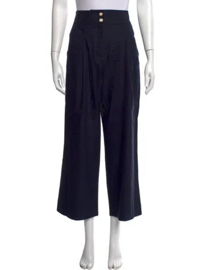 Pre-owned Veronica Beard Wide Leg Pants In Blue