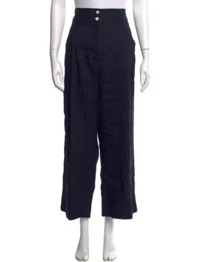 Pre-owned Veronica Beard Wide Leg Pants In Blue