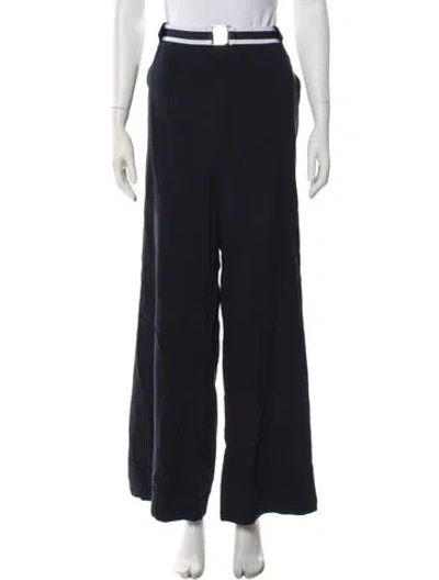Pre-owned Veronica Beard Wide Leg Pants In Blue