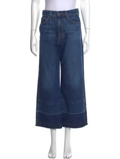 Pre-owned Veronica Beard Wide Leg Pants In Blue