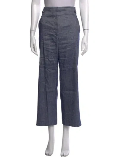 Pre-owned Veronica Beard Wide Leg Pants In Blue