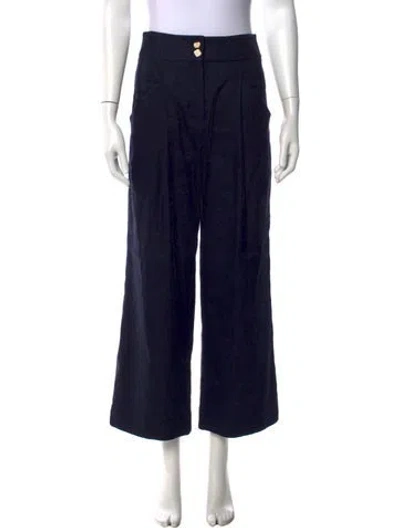 Pre-owned Veronica Beard Wide Leg Pants In Blue