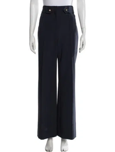 Pre-owned Veronica Beard Wide Leg Pants In Blue