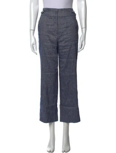 Pre-owned Veronica Beard Wide Leg Pants In Blue