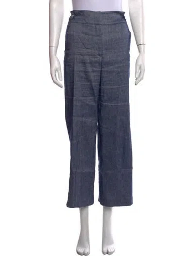 Pre-owned Veronica Beard Wide Leg Pants In Blue