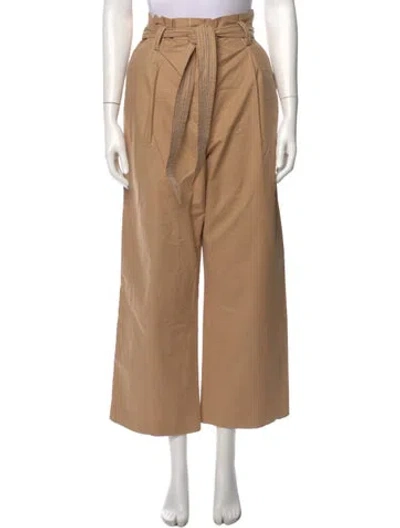 Pre-owned Veronica Beard Wide Leg Pants In Brown