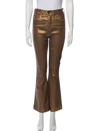 Pre-owned Veronica Beard Wide Leg Pants In Brown