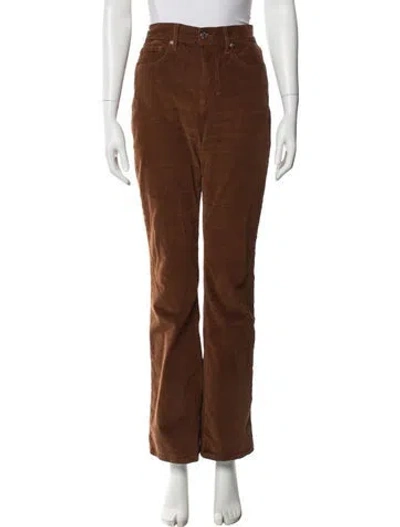 Pre-owned Veronica Beard Wide Leg Pants In Brown