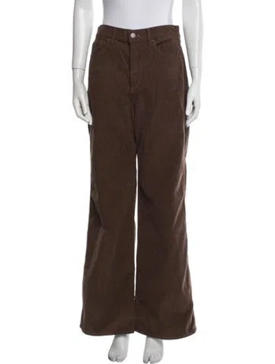 Pre-owned Veronica Beard Wide Leg Pants In Brown