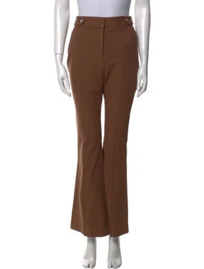 Pre-owned Veronica Beard Wide Leg Pants In Brown