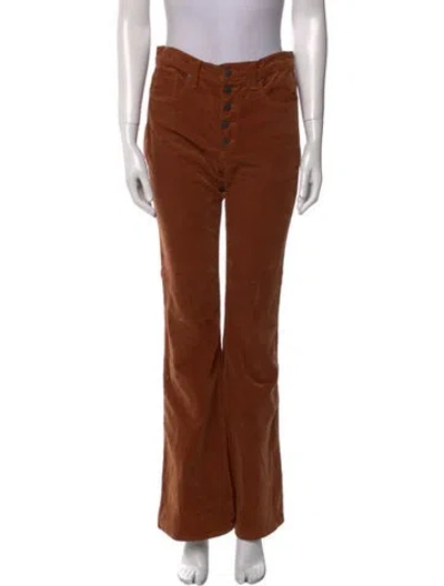 Pre-owned Veronica Beard Wide Leg Pants In Brown