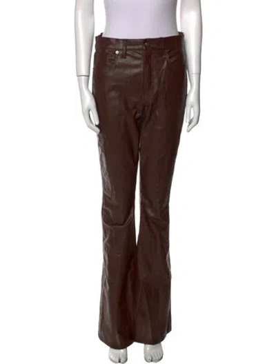 Pre-owned Veronica Beard Wide Leg Pants In Brown