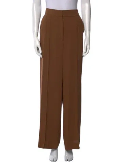 Pre-owned Veronica Beard Wide Leg Pants In Brown