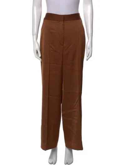 Pre-owned Veronica Beard Wide Leg Pants In Brown