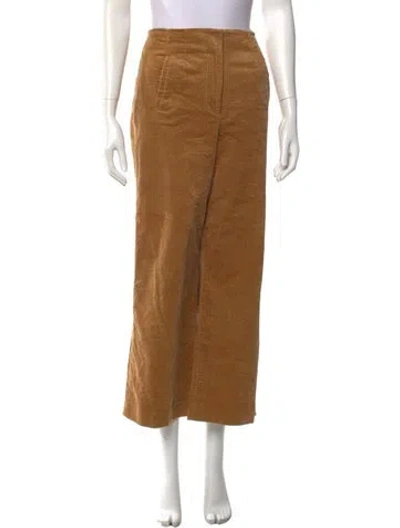 Pre-owned Veronica Beard Wide Leg Pants In Brown
