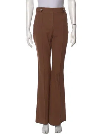 Pre-owned Veronica Beard Wide Leg Pants In Brown