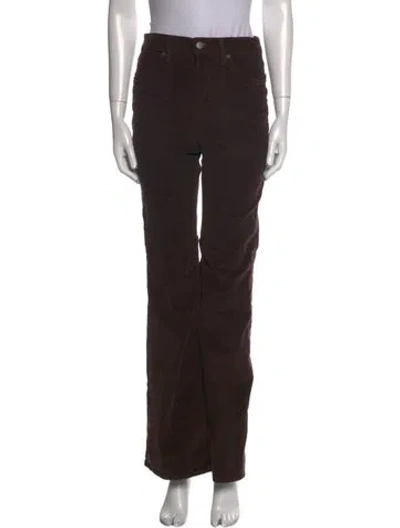 Pre-owned Veronica Beard Wide Leg Pants In Brown