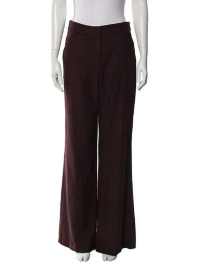 Pre-owned Veronica Beard Wide Leg Pants In Brown