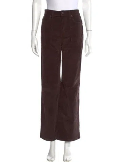 Pre-owned Veronica Beard Wide Leg Pants In Brown