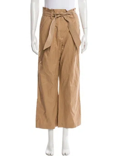 Pre-owned Veronica Beard Wide Leg Pants In Brown