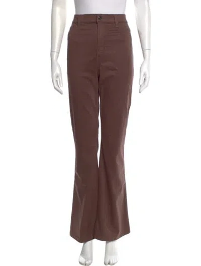 Pre-owned Veronica Beard Wide Leg Pants In Brown