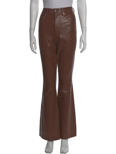 Pre-owned Veronica Beard Wide Leg Pants In Brown