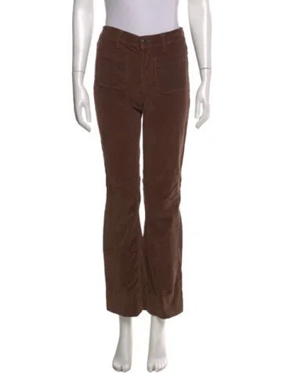 Pre-owned Veronica Beard Wide Leg Pants In Brown