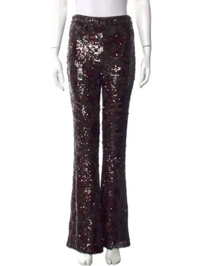 Pre-owned Veronica Beard Wide Leg Pants In Brown