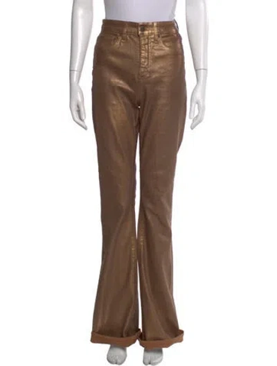 Pre-owned Veronica Beard Wide Leg Pants In Brown