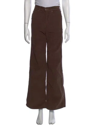 Pre-owned Veronica Beard Wide Leg Pants In Brown